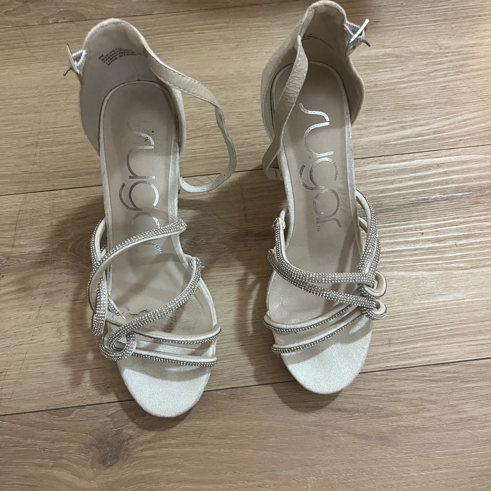 Sugar Women's Elegant Cream Heels